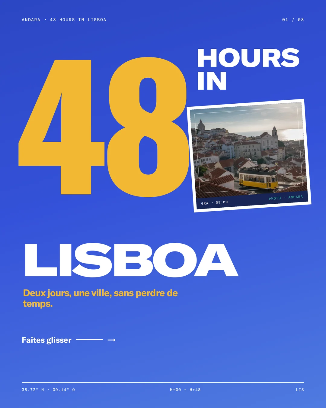 Couverture du carrousel 48 Hours In Lisboa : grand 48 en souci et photo de Lisboa.